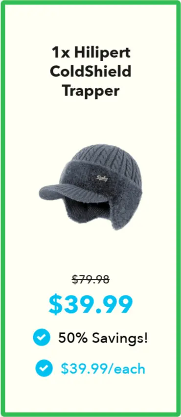 Coldshield Trapper offer package price